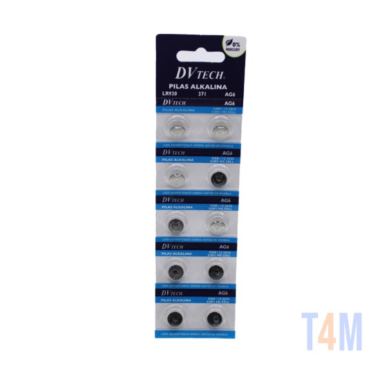 DV TECH ALKALINA BUTTON CELL BATTERY LR920/371/AG6